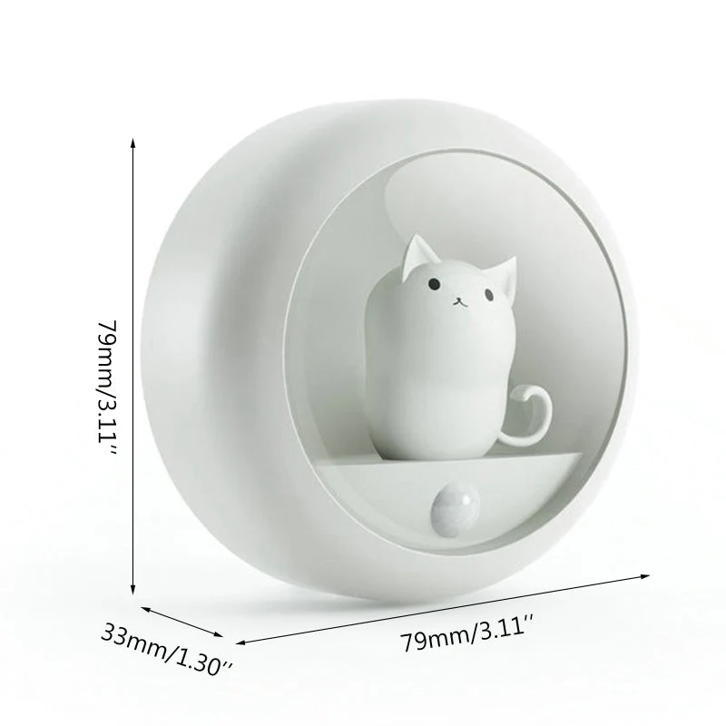 LED Nachtlicht Katze mit Bewegungsmelder