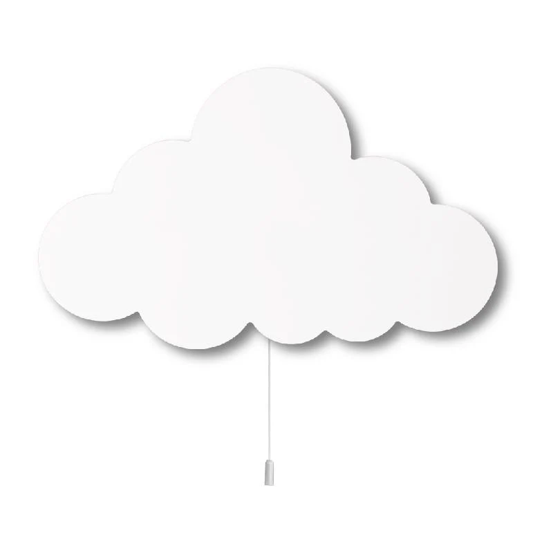Wolken Wandlampe aus Holz Kinderzimmer
