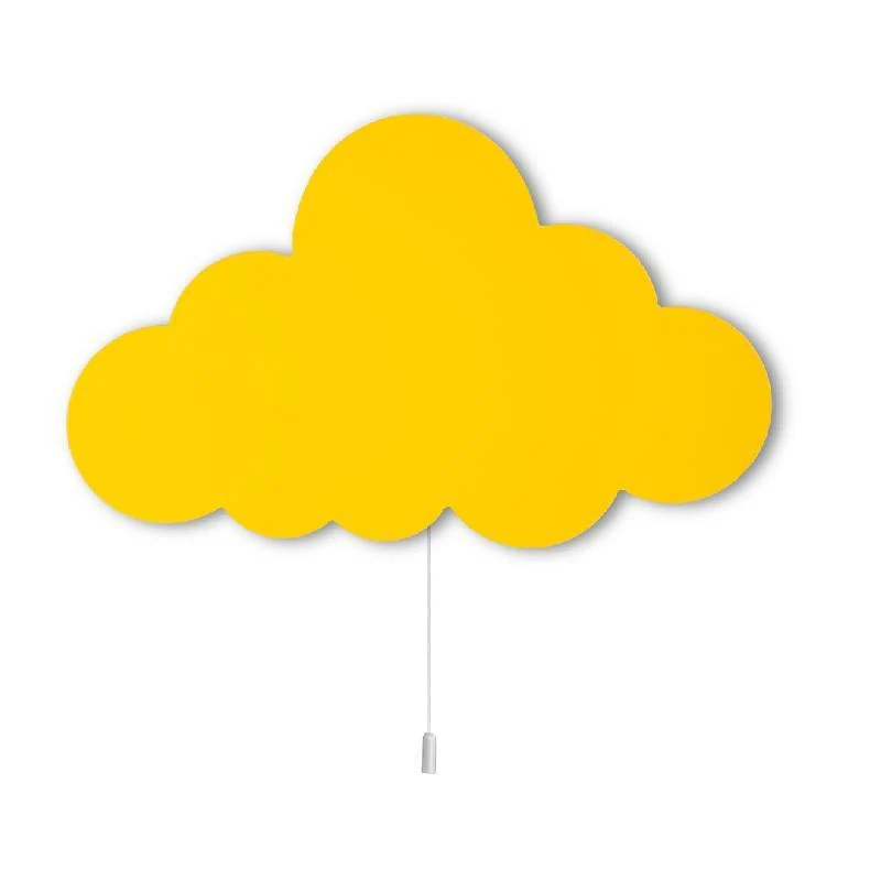 Wolken Wandlampe aus Holz Kinderzimmer