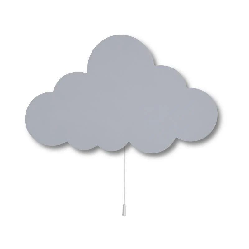 Wolken Wandlampe aus Holz Kinderzimmer