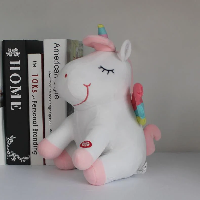 LED Einhorn Plüschtier als Nachtlicht