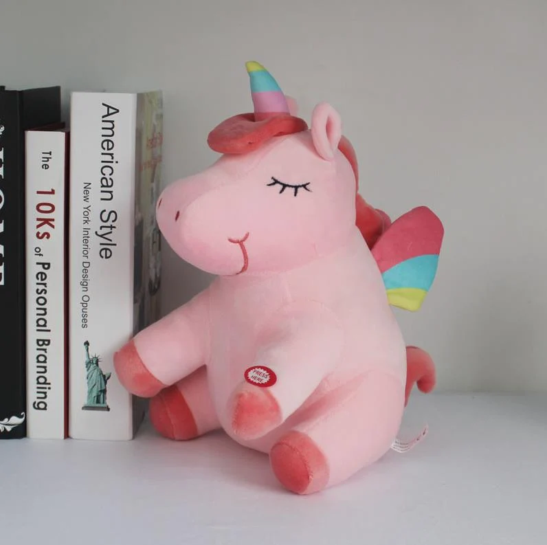 LED Einhorn Plüschtier als Nachtlicht