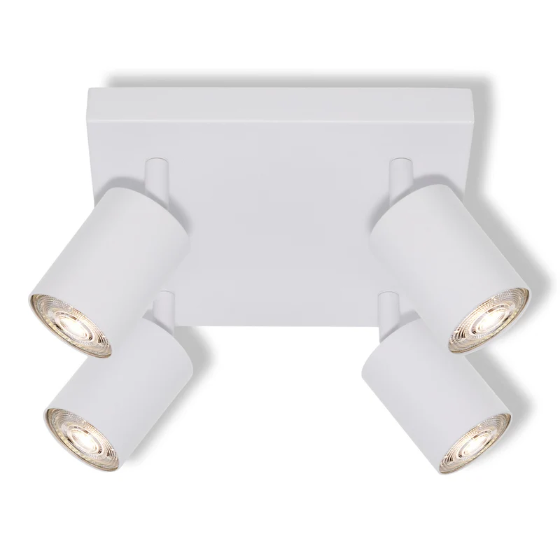 OSRAM 4-Punkt LED Spot ELEMENTAL Plate White, Leuchte, 4xGU10, Weiß, 21 x 13,8 x 21 cm