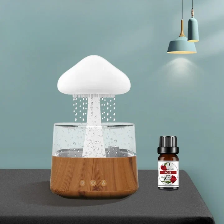 Luftbefeuchter mit LED Nachtlicht in Pilzform