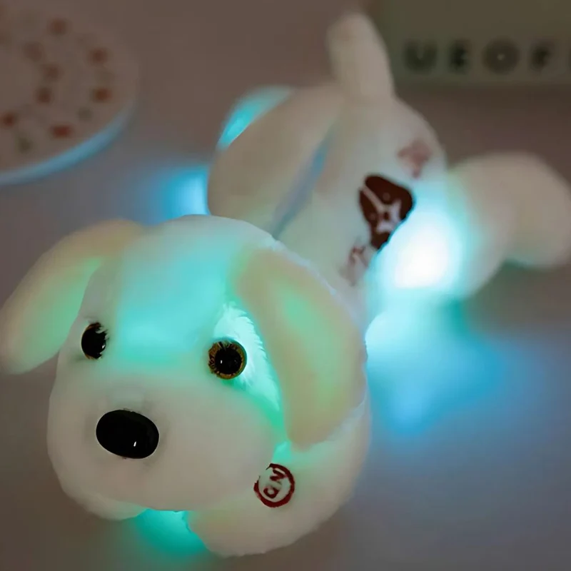 Leuchtender Plüschhund als Nachtlicht für Kinder