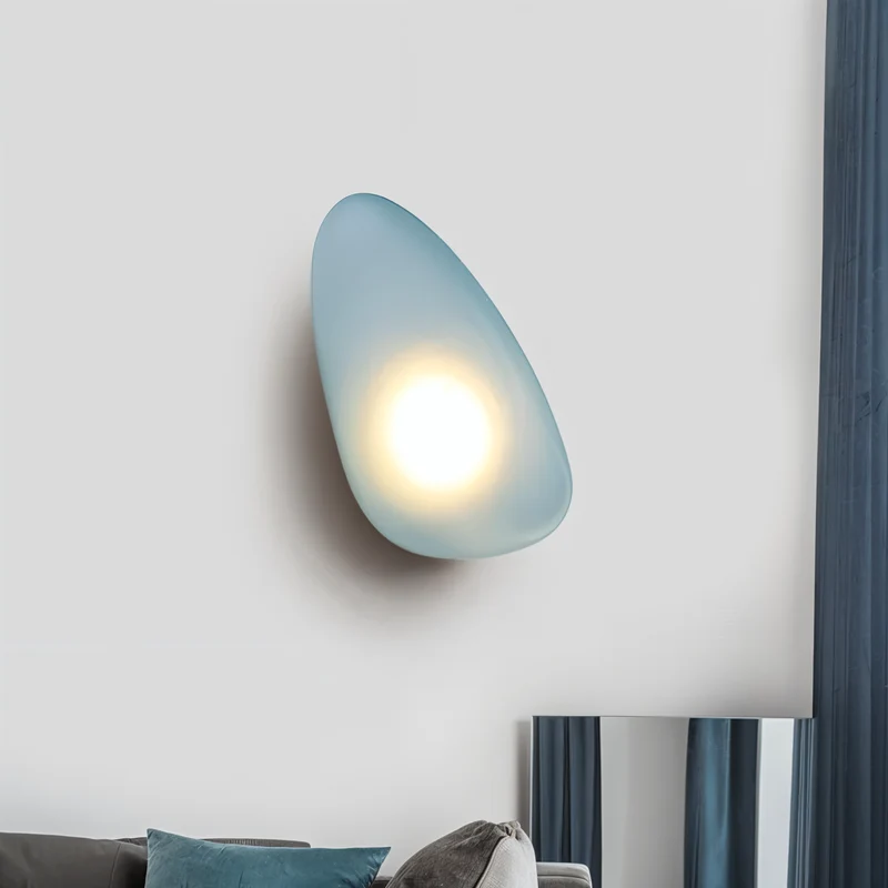 PebbleGlow | Minimalistische LED-Wandleuchte aus Glas
