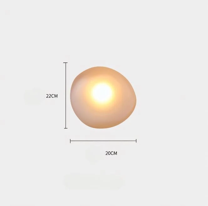 PebbleGlow | Minimalistische LED-Wandleuchte aus Glas