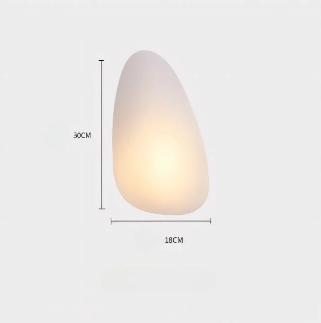 PebbleGlow | Minimalistische LED-Wandleuchte aus Glas