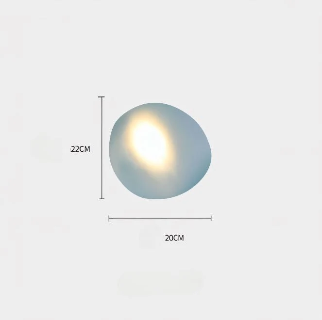 PebbleGlow | Minimalistische LED-Wandleuchte aus Glas
