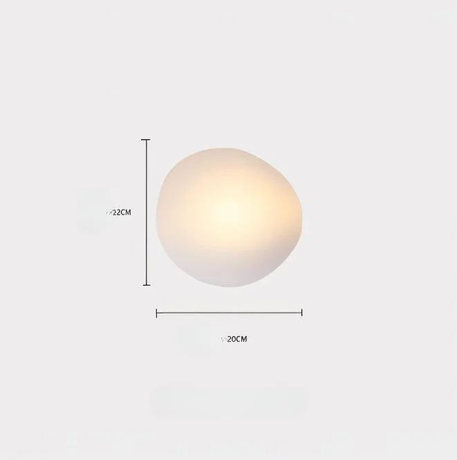 PebbleGlow | Minimalistische LED-Wandleuchte aus Glas