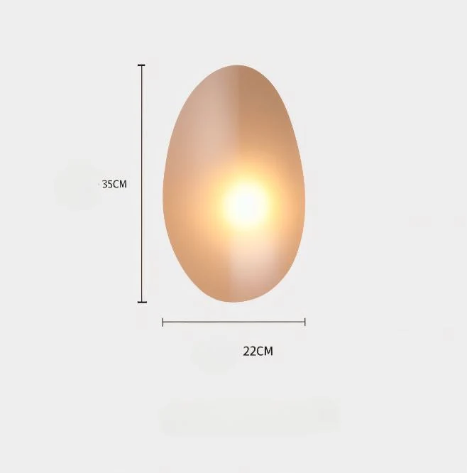 PebbleGlow | Minimalistische LED-Wandleuchte aus Glas