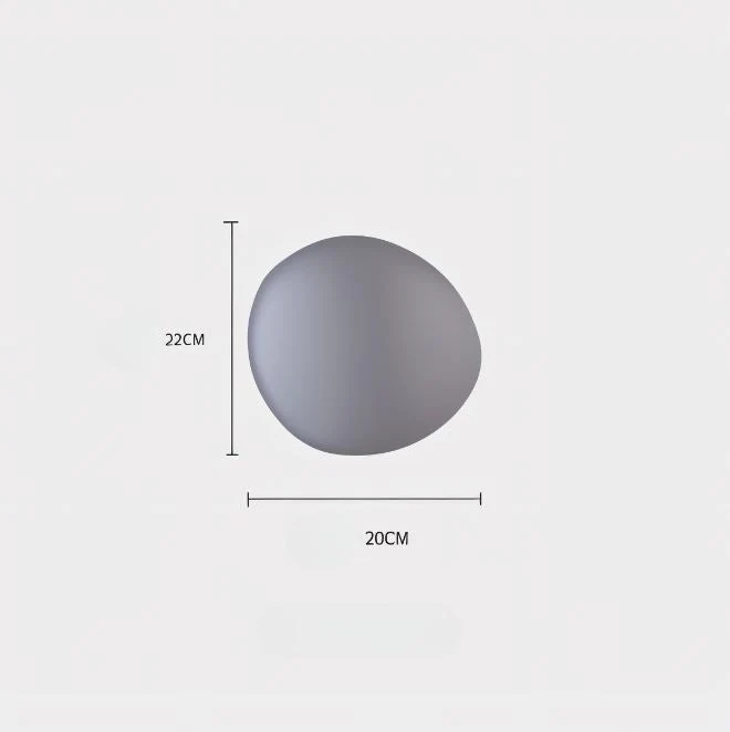 PebbleGlow | Minimalistische LED-Wandleuchte aus Glas
