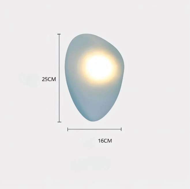 PebbleGlow | Minimalistische LED-Wandleuchte aus Glas