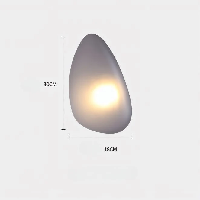 PebbleGlow | Minimalistische LED-Wandleuchte aus Glas