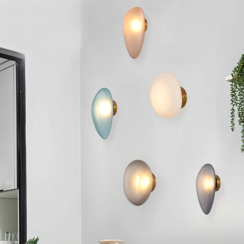 PebbleGlow | Minimalistische LED-Wandleuchte aus Glas
