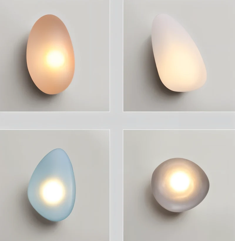 PebbleGlow | Minimalistische LED-Wandleuchte aus Glas