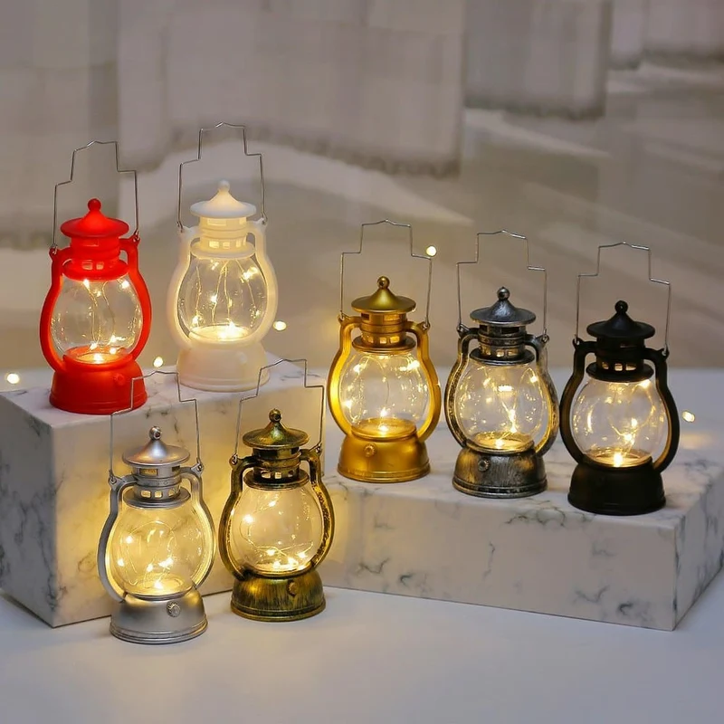 Retro LED Sturmlaterne als Deko Lampe