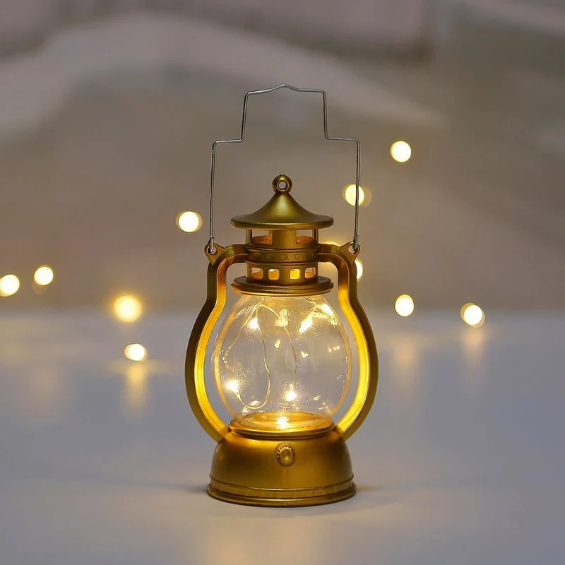 Retro LED Sturmlaterne als Deko Lampe