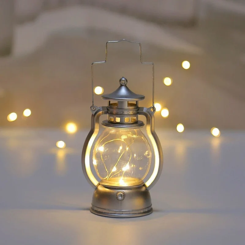 Retro LED Sturmlaterne als Deko Lampe