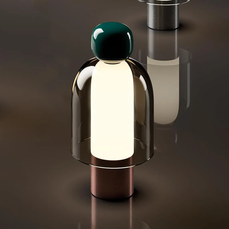 Skandinavische Design Nachttischlampe wiederaufladbar