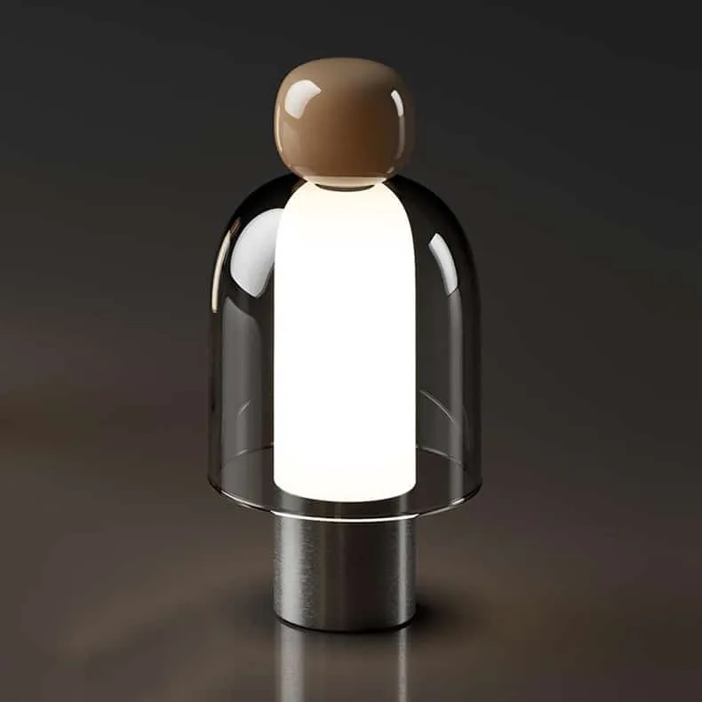 Skandinavische Design Nachttischlampe wiederaufladbar