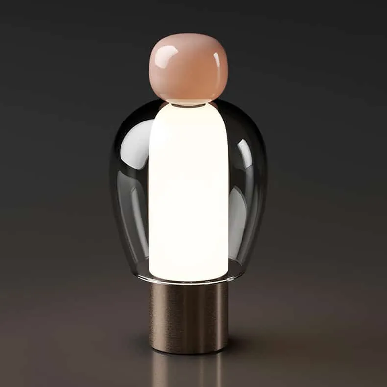 Skandinavische Design Nachttischlampe wiederaufladbar