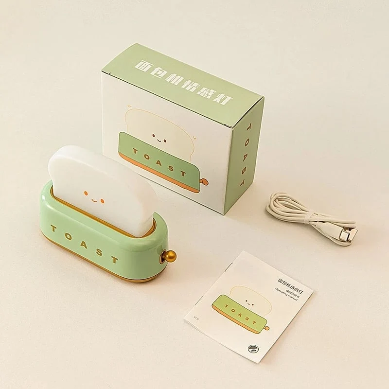 Niedliches Toaster Nachtlicht mit USB Ladefunktion
