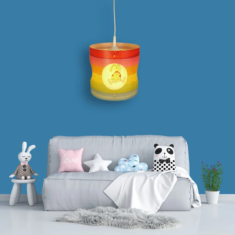 Dreh-Pendelleuchte Rainbow-Rabbit