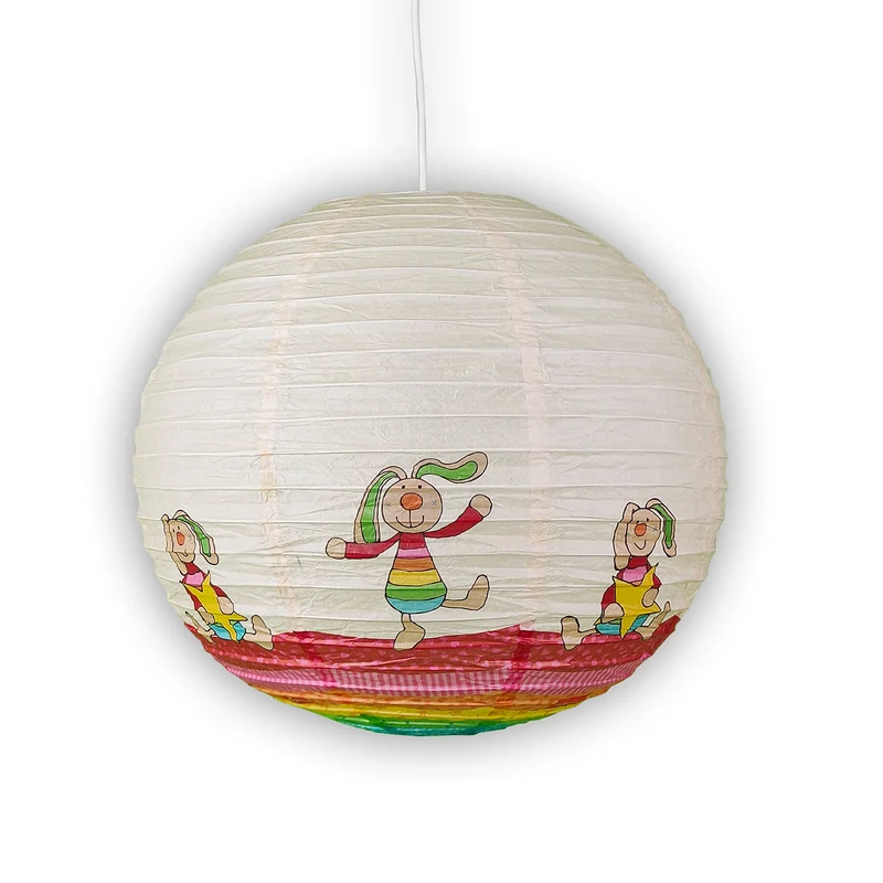 Pendelleuchte Papierballon Rainbow Rabbit