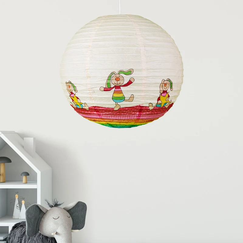 Pendelleuchte Papierballon Rainbow Rabbit