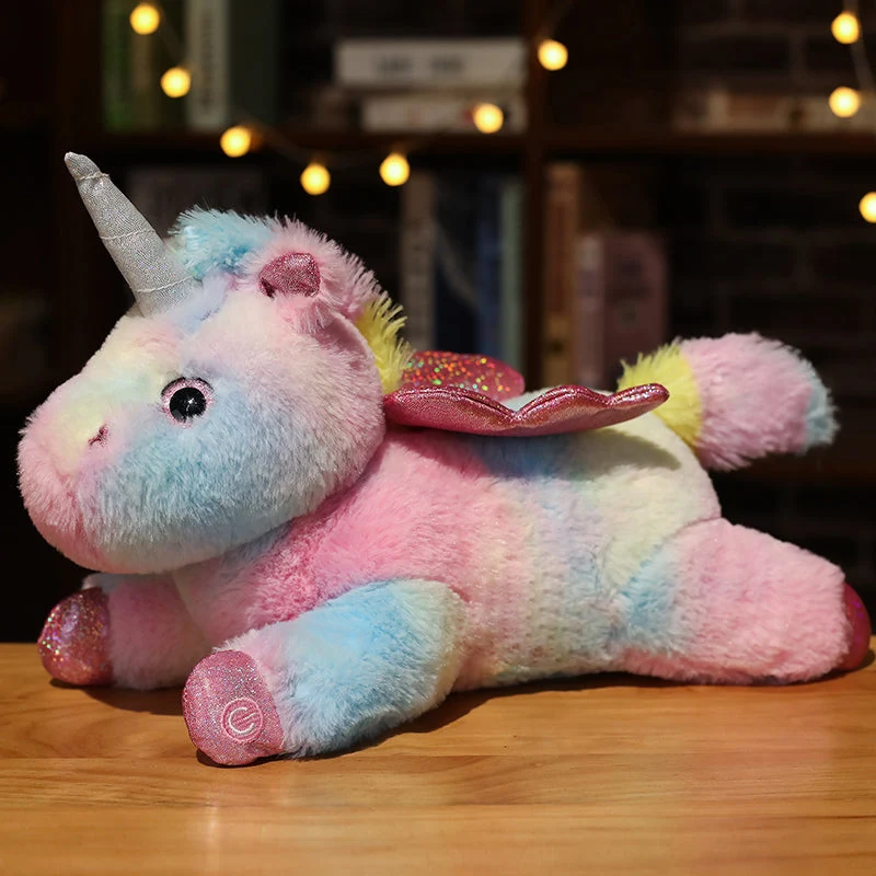 Geflügeltes Einhorn Kuscheltier mit Licht