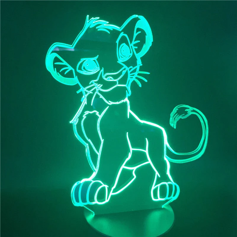 Simba 3D LED Lampe für Kinderzimmer
