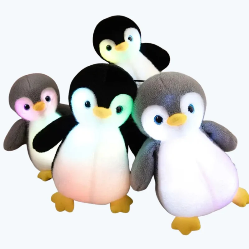 Leuchtendes Pinguin Plüschtier als Nachtlicht