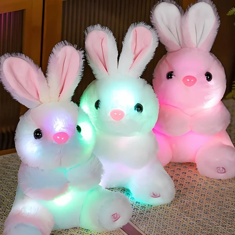 Süßes Kaninchen Plüschtier als Nachtlicht
