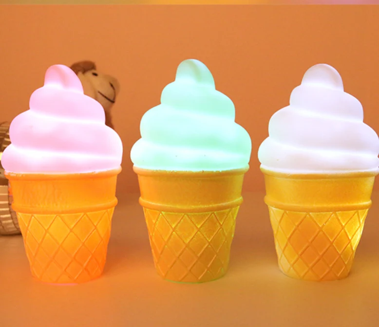 LED Nachtlicht Baby in Eiscreme-Form