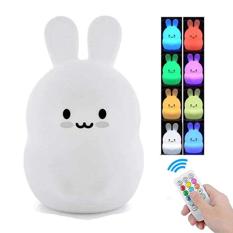 LED Hasen Nachtlicht mit Fernbedienung
