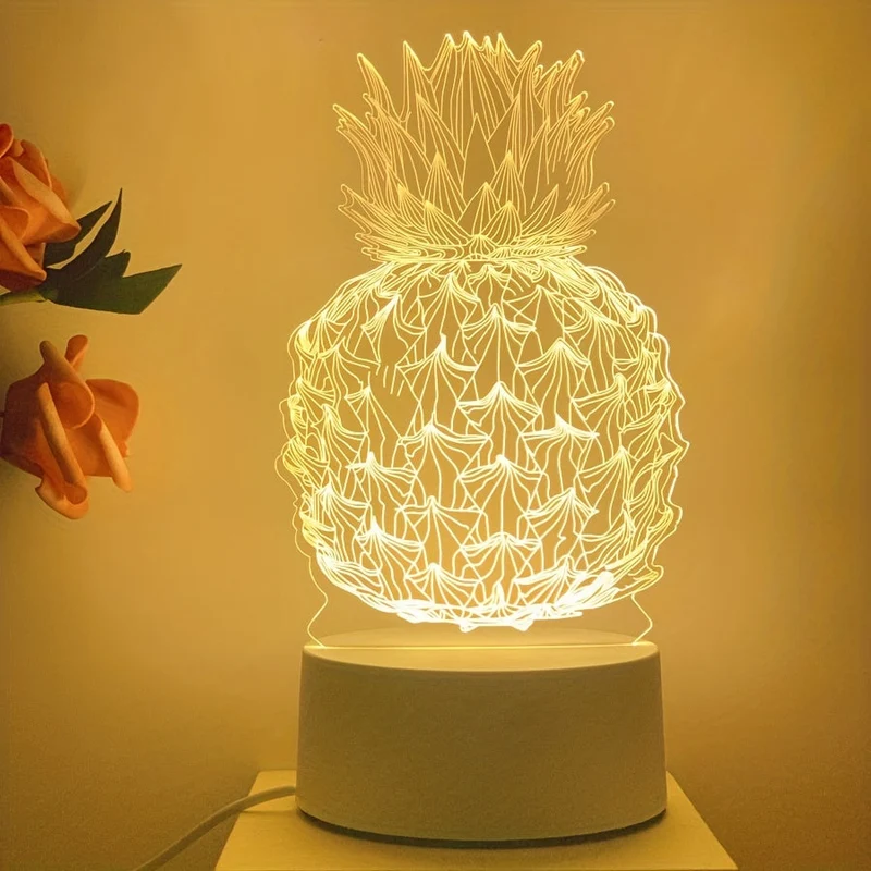 AnanasGlow | 3D-Ananas LED-Nachtlicht