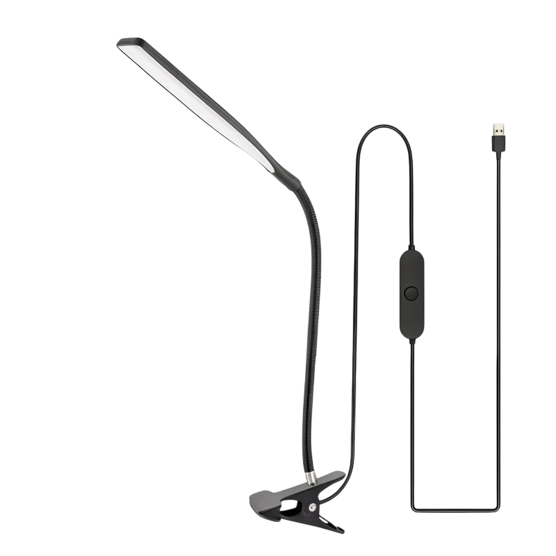 ClipLux | LED-Schreibtischlampe mit Schwanenhals und Klemme