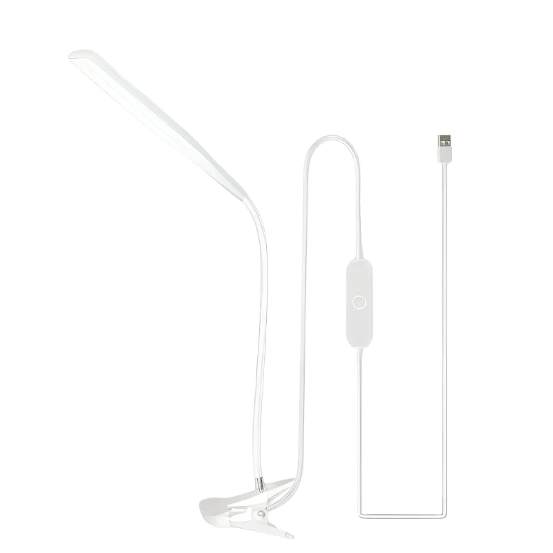 ClipLux | LED-Schreibtischlampe mit Schwanenhals und Klemme