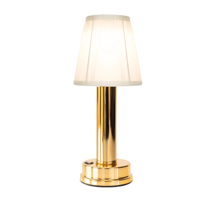 CozyGlow | Kabellose LED-Tischlampe aus Stoff