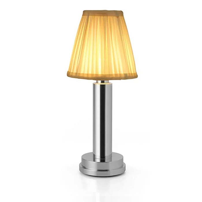 CozyGlow | Kabellose LED-Tischlampe aus Stoff