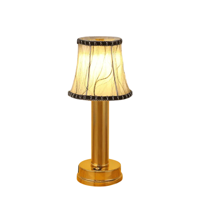 CozyGlow | Kabellose LED-Tischlampe aus Stoff