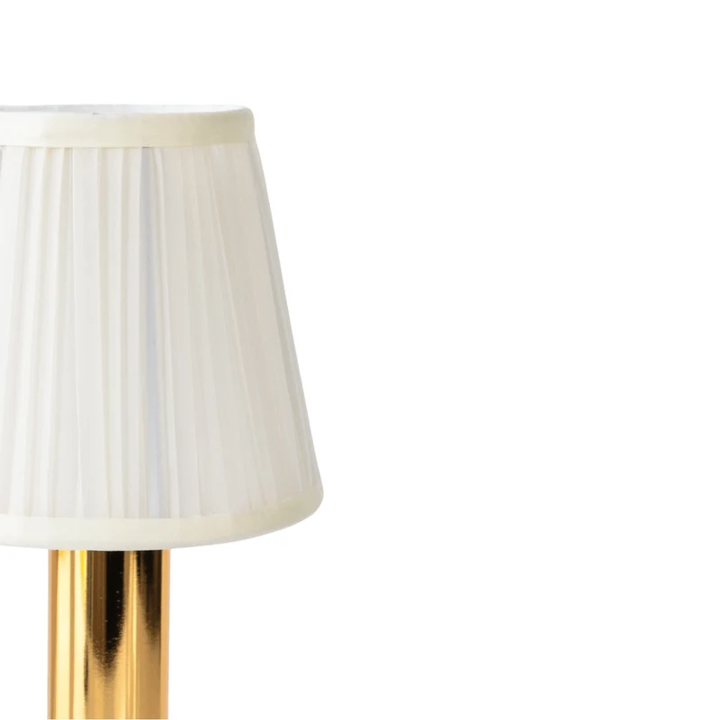CozyGlow | Kabellose LED-Tischlampe aus Stoff