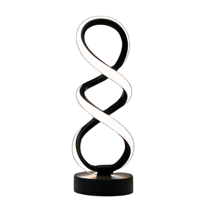LumiSpire | Spiralförmige LED-Tischleuchte mit Farbmodi