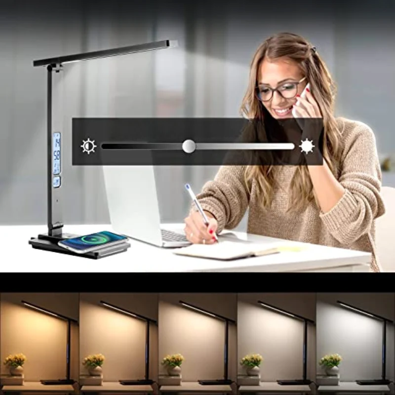 DeskGlow | LED-Schreibtischlampe mit Wireless Charger