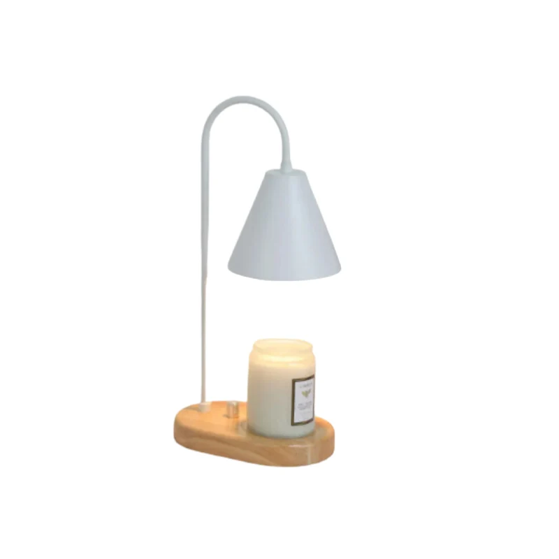 AromaGlow | Wachsschmelzlampe aus Eichenholz mit Dimmfunktion