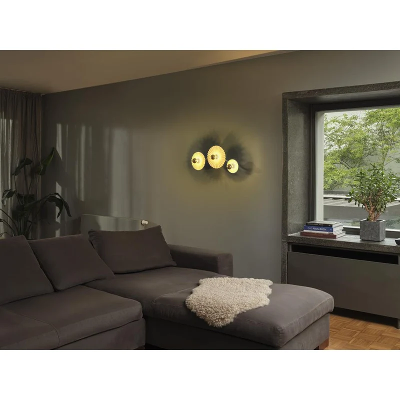 OSRAM DECOR Plisse Wandleuchte 3xE27 Beige