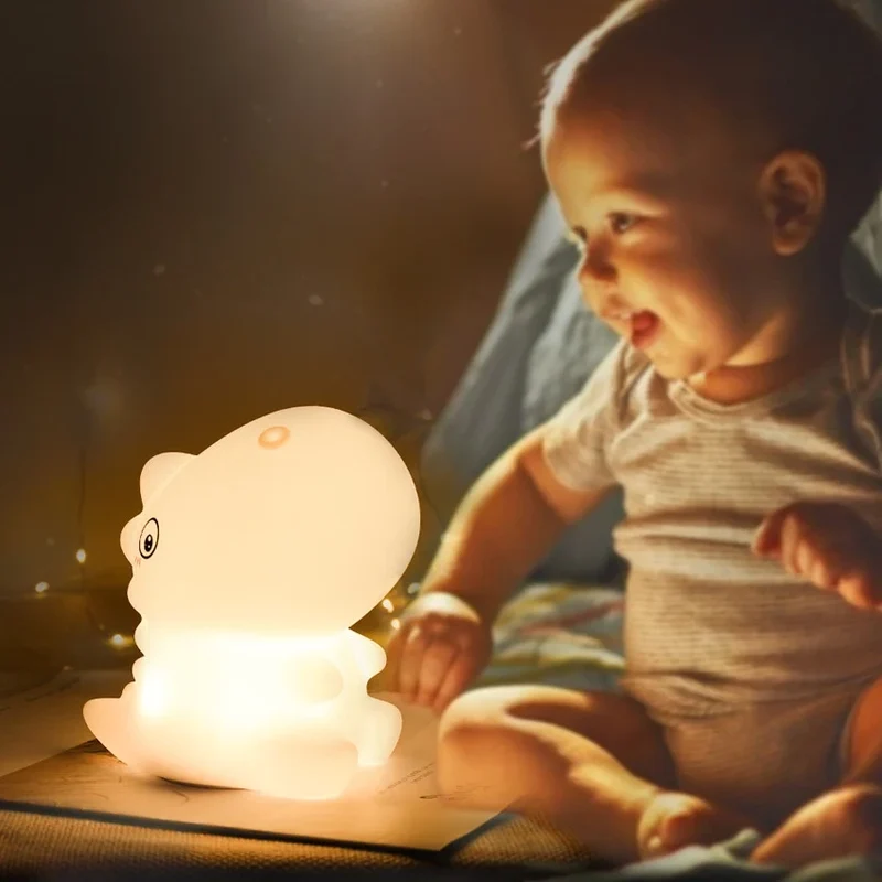 Baby Dino Nachtlicht aus Silikon