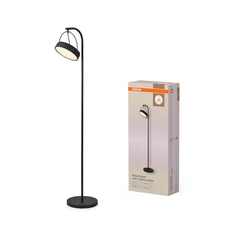 OSRAM DECOR Puck Stehleuchte 12W Schwarz