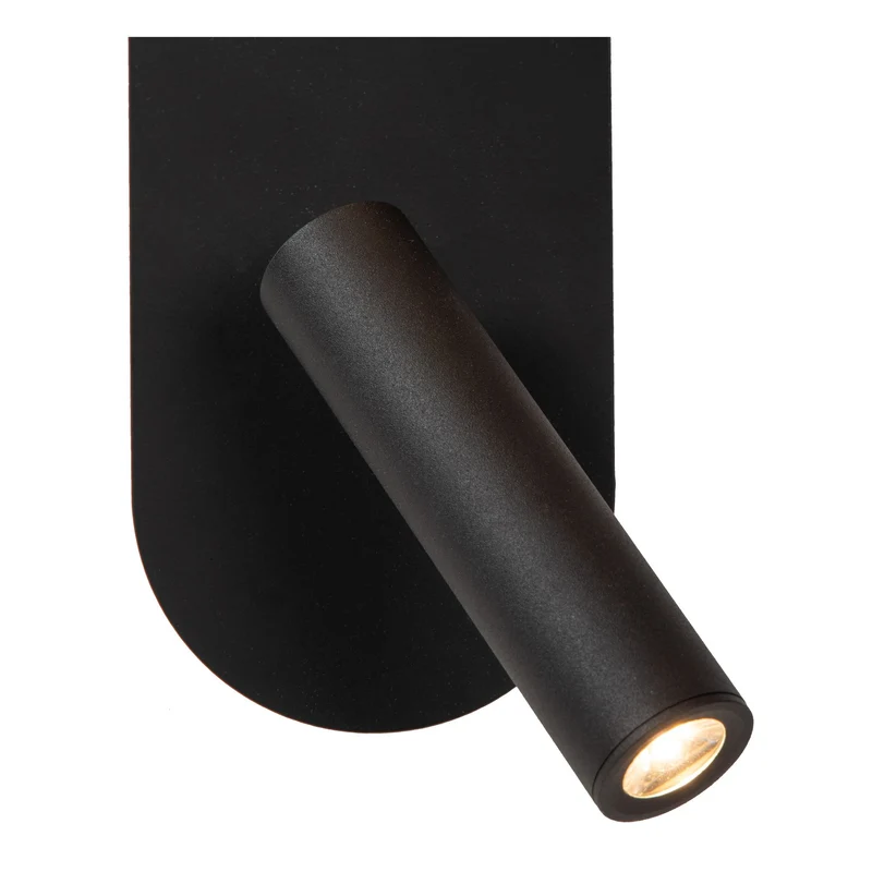 LED-Bettleuchte Kelly drehbar mit Glasschirm und USB-Anschluss